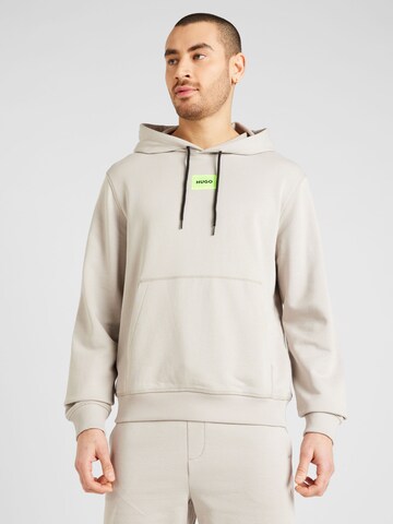 HUGO - Sweatshirt 'Daratschi214' em cinzento: frente