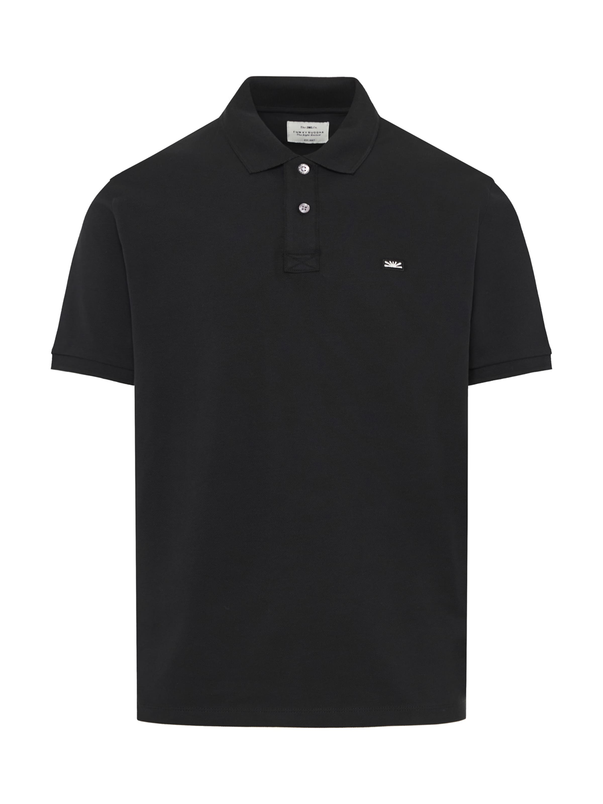 T-Shirt Funky Buddha en noir : devant