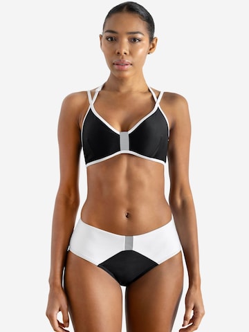 Horizon Athletic Sportovní spodek bikin 'Coral Sea Bikini Bottom Luna' – černá