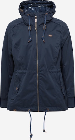 Ragwear Plus Between-Season Jacket 'DANKA' in Blue: front