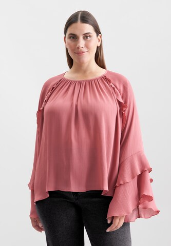 SEIDENSTICKER Blouse 'Schwarze Rose' in Roze: voorkant