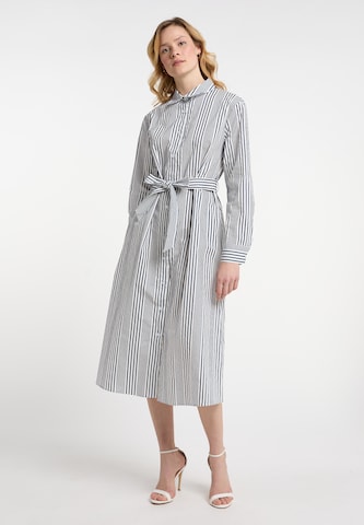 Robe-chemise DreiMaster Maritim en blanc : devant