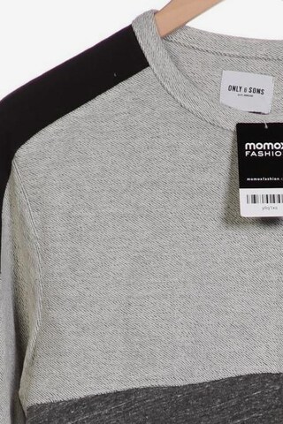 Only & Sons Sweatshirt & Zip-Up Hoodie in M in Grey