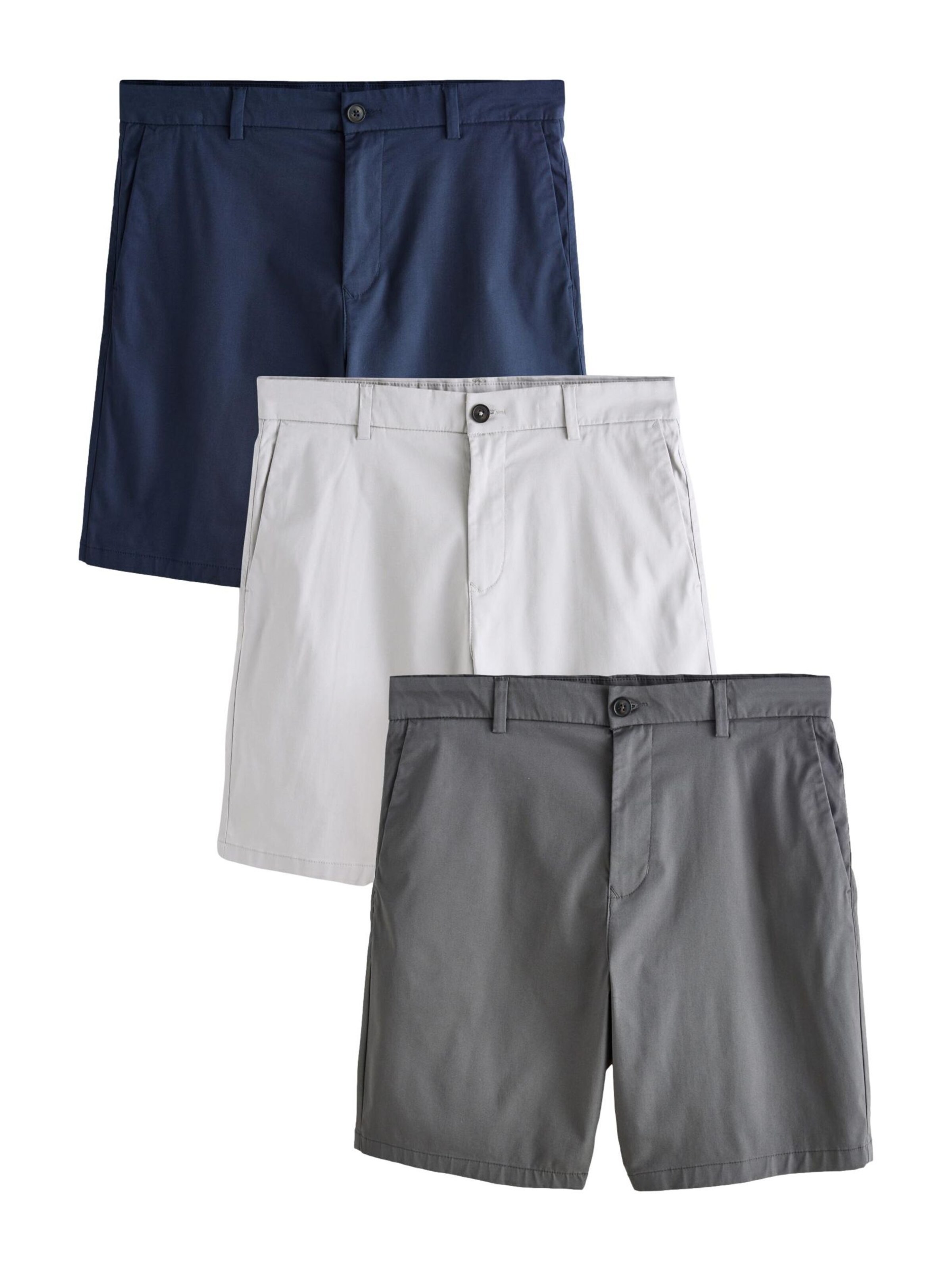 Next Pantalon chino en 38/Courte en bleu marine / gris clair / gris foncé, Vue avec produit