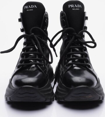 PRADA Stiefeletten 41 in Schwarz