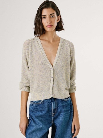 Pepe Jeans Gebreid vest 'Claire' in Wit: voorkant
