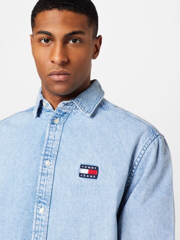 Tommy Jeans Regular fit Overhemd in Blauw