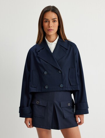 Koton Between-seasons coat in Blue: front