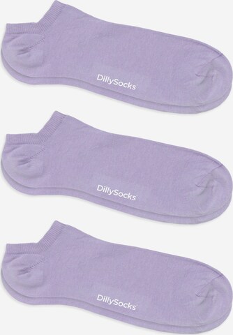 DillySocks Ankle Socks in Purple: front