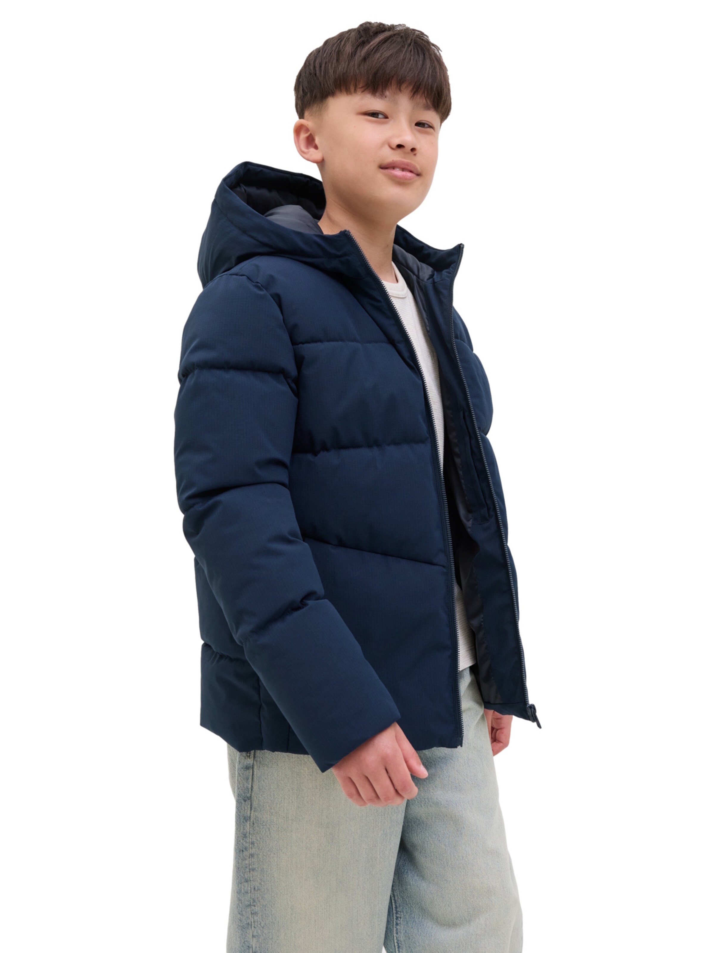 Veste d’hiver 'Global' Jack & Jones Junior en bleu