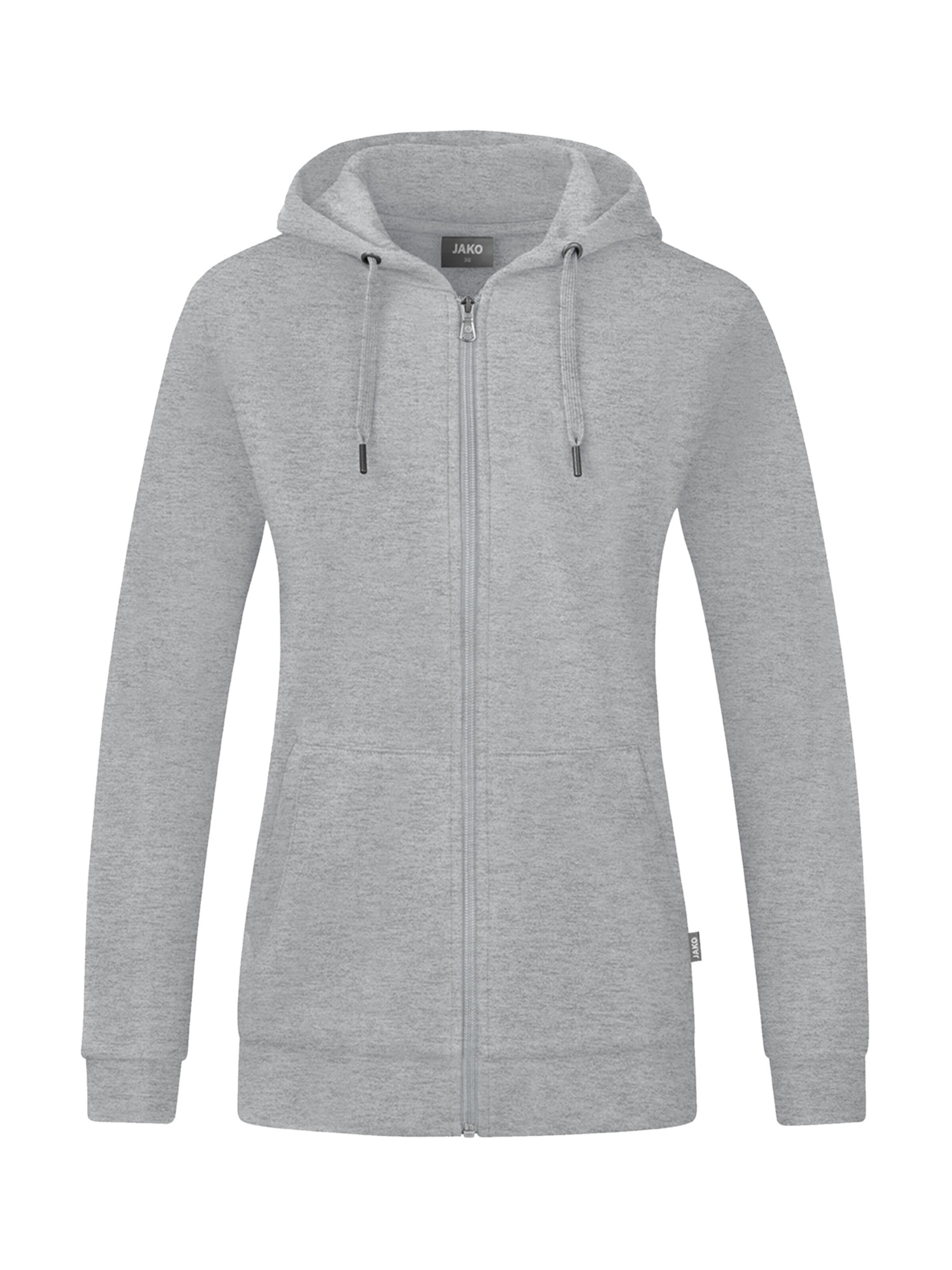 JAKO Sportsweatjacke in Grau: Vorderseite