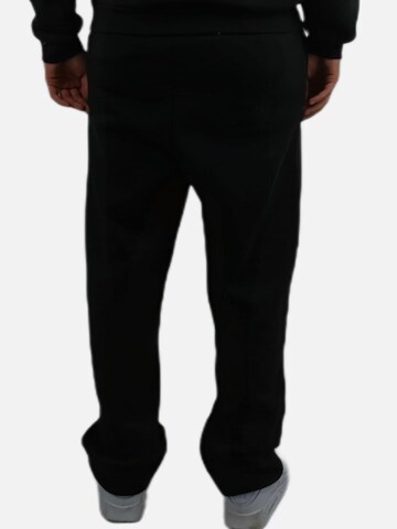 HEFTYKA Loosefit Sporthose 'OPEN LEG JOGGER'‌ in Schwarz