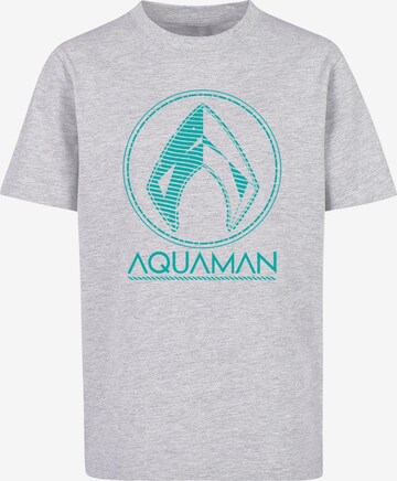 ABSOLUTE CULT Shirt 'Aquaman - Aqua' in Grey: front