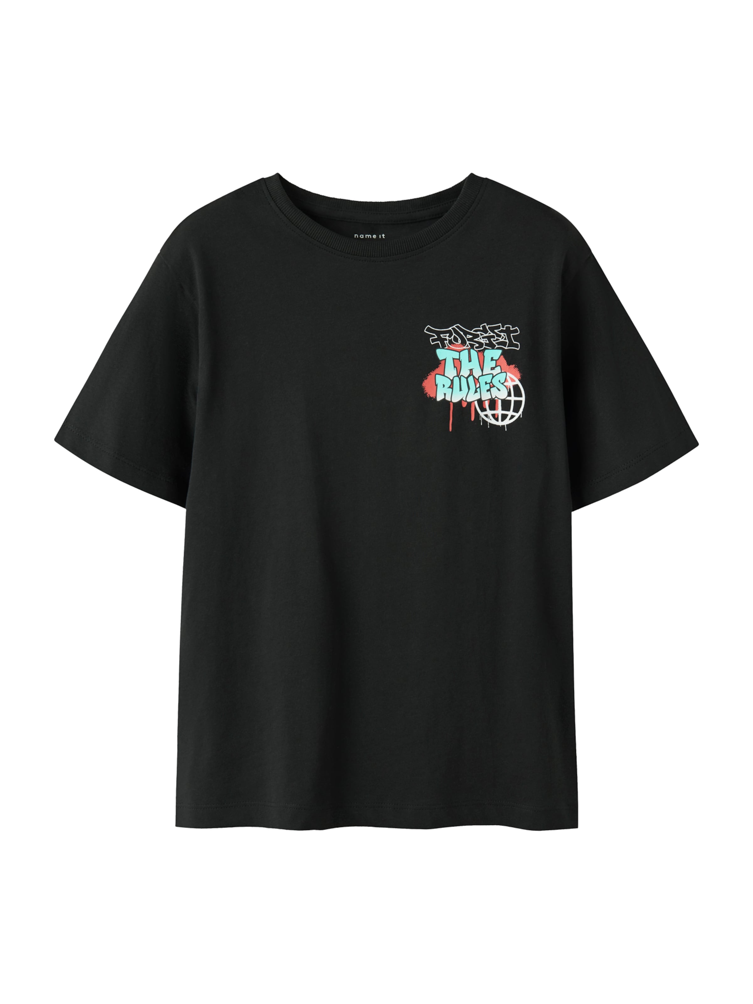NAME IT Μπλουζάκι σε μαύρο: μπροστά