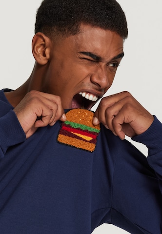 Shiwi Sweatshirt 'Burger' in Blau