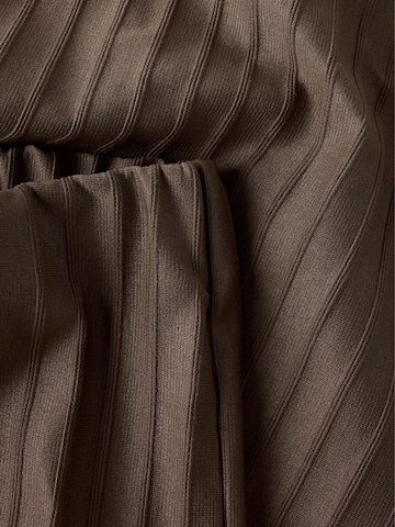 NAME IT - Pierna ancha Pantalón en marrón