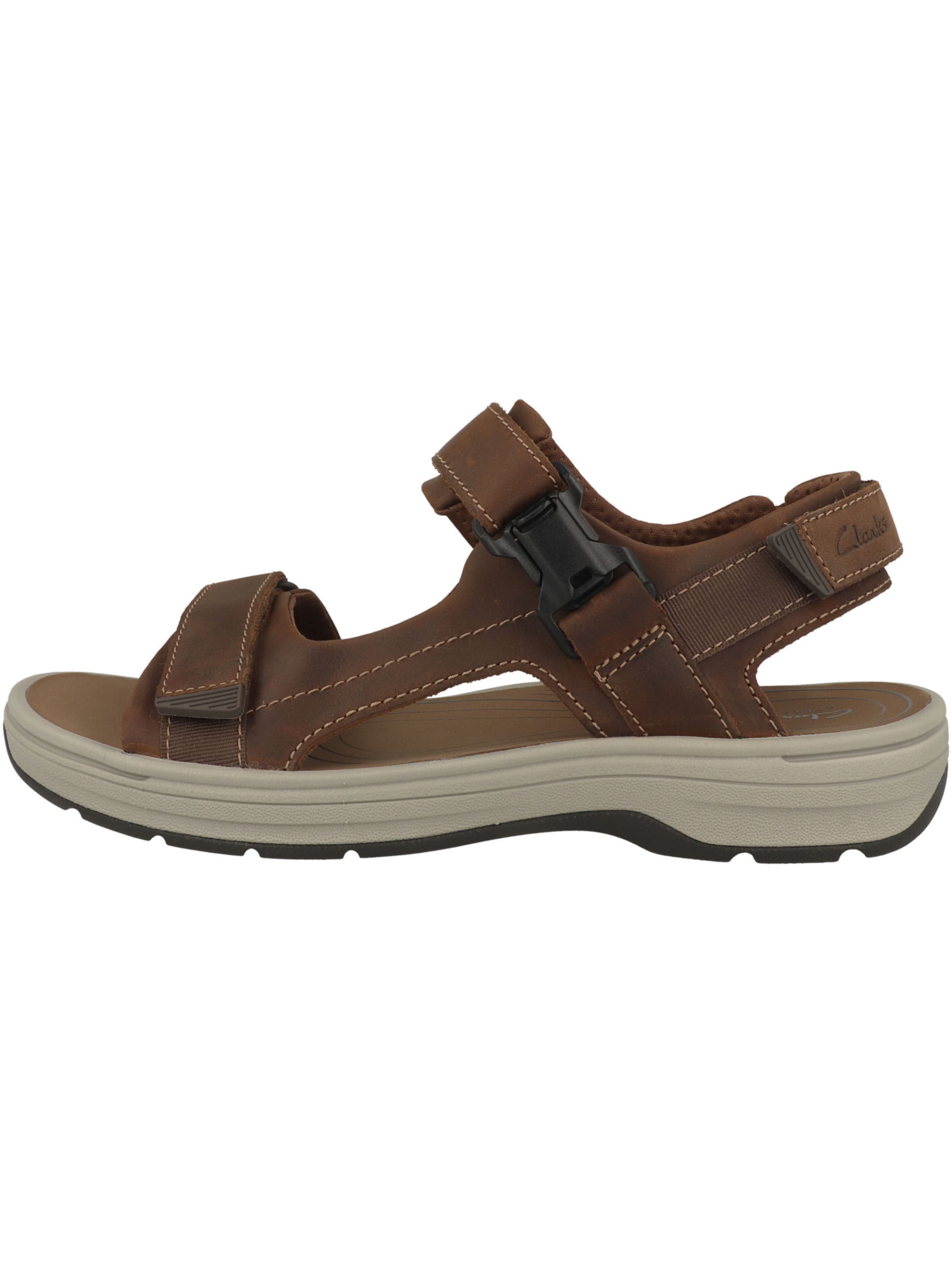 CLARKS Sandalen 'Saltway Edge' in Bruin