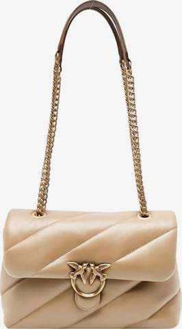 PINKO Axelremsväska i beige: framsida