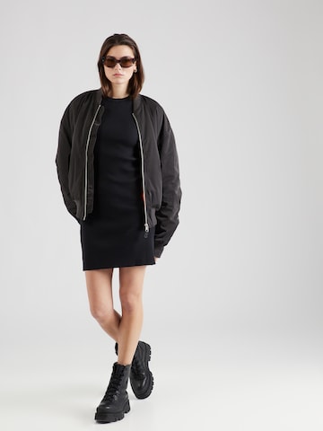 DRYKORN Knit dress 'MAZKY' in Black: front