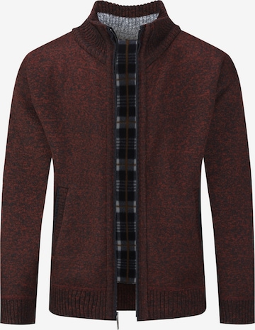 ALLTHEMEN Knit Cardigan in Red: front