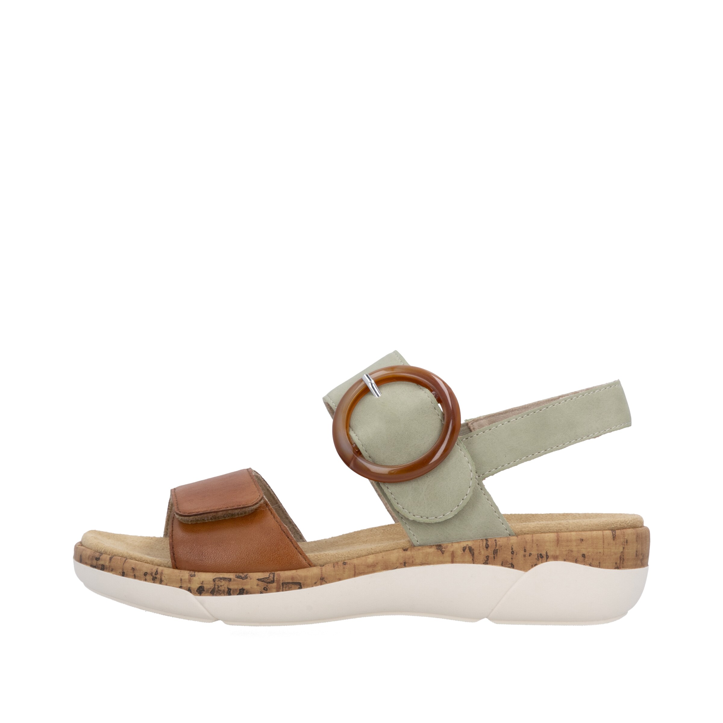 REMONTE Strap sandal 'R6853' in Brown
