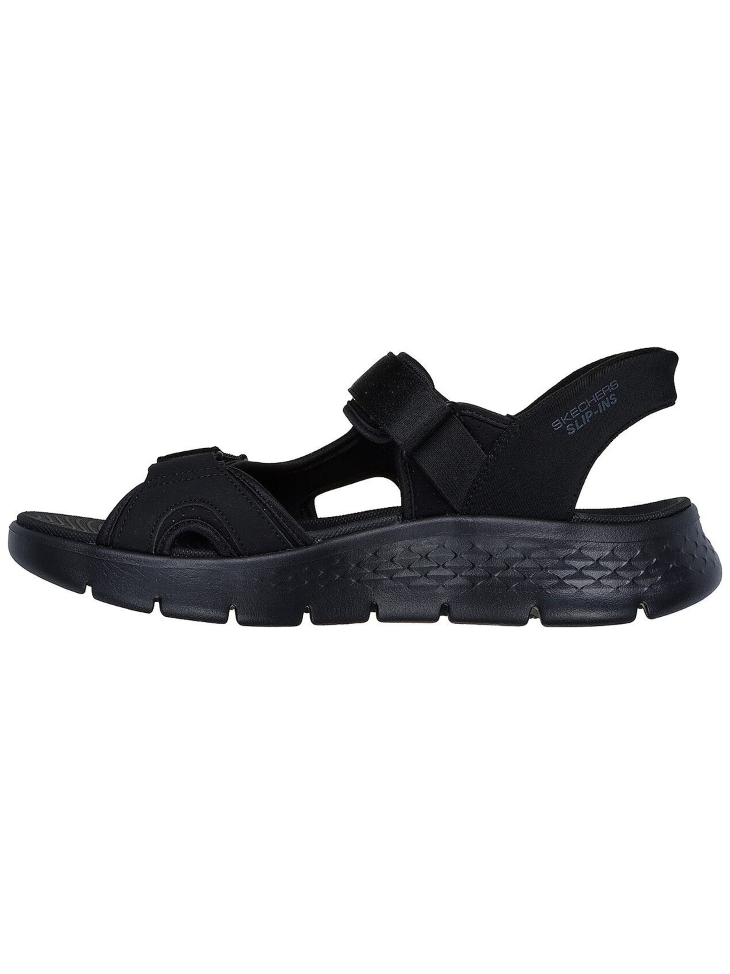 SKECHERS Sandalen 'Skechers Go Walk Flex Sandal-easy Entr' in Zwart