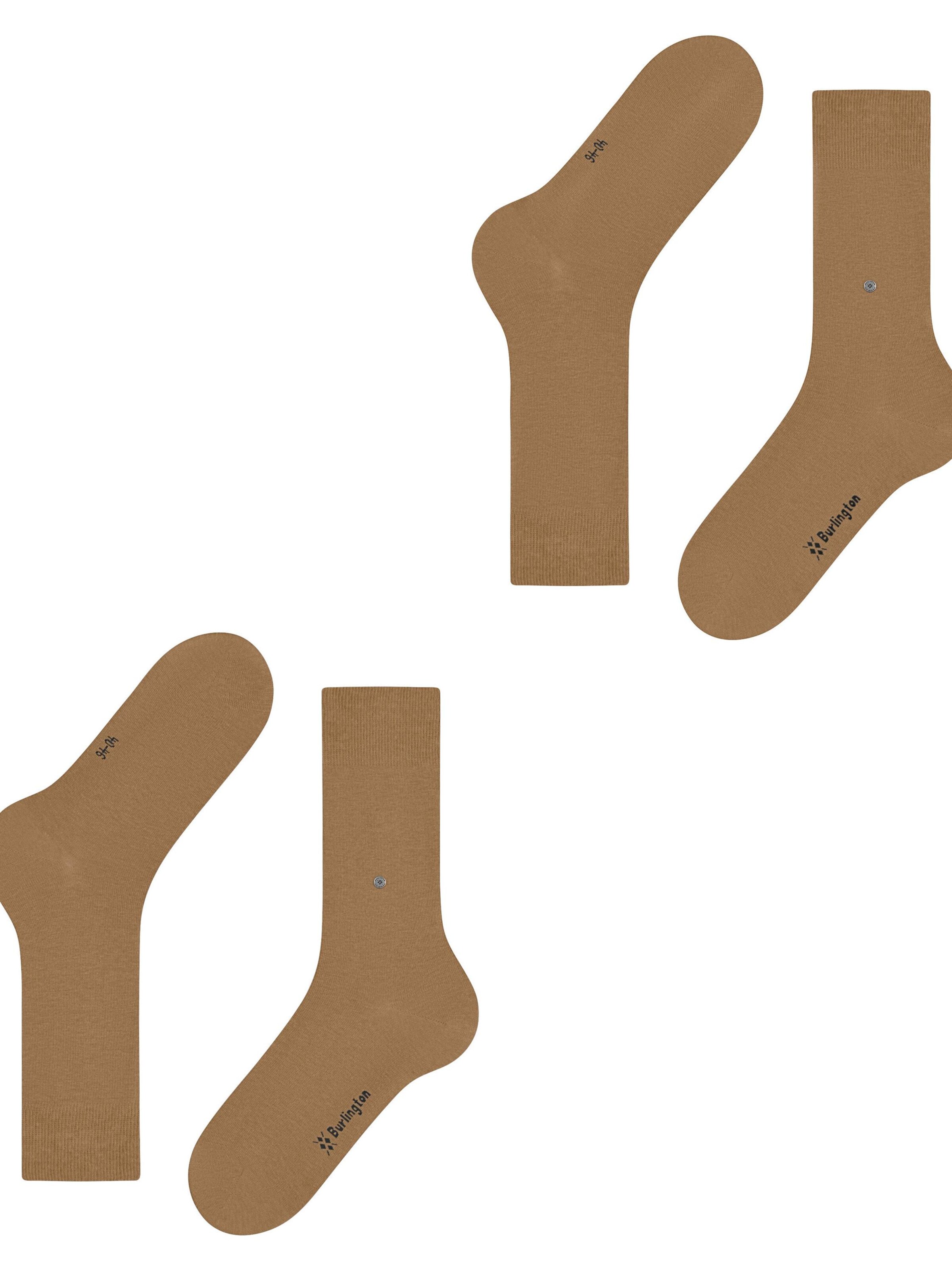 BURLINGTON Socks 'Everyday 2-Pack' in Brown