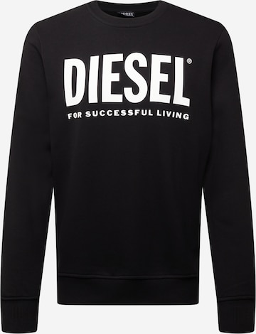 DIESEL Sweatshirt 'GIRK' in Black: front