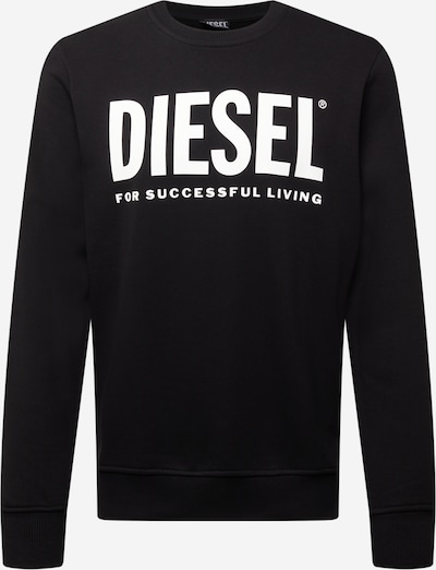 DIESEL Sweatshirt 'GIRK' in Black / White, Item view