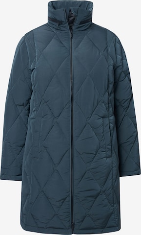 Ulla Popken Tussenmantel in Blauw: voorkant