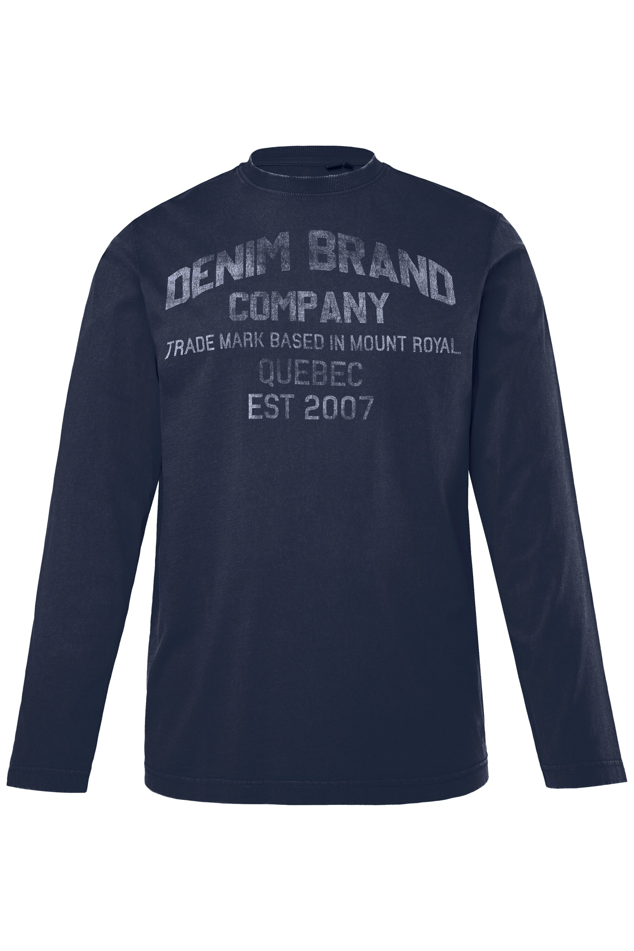 Men Plus Shirt in Blauw: voorkant