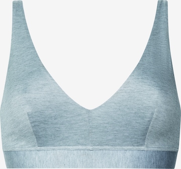 Mey Triangle Bra in Blue: front