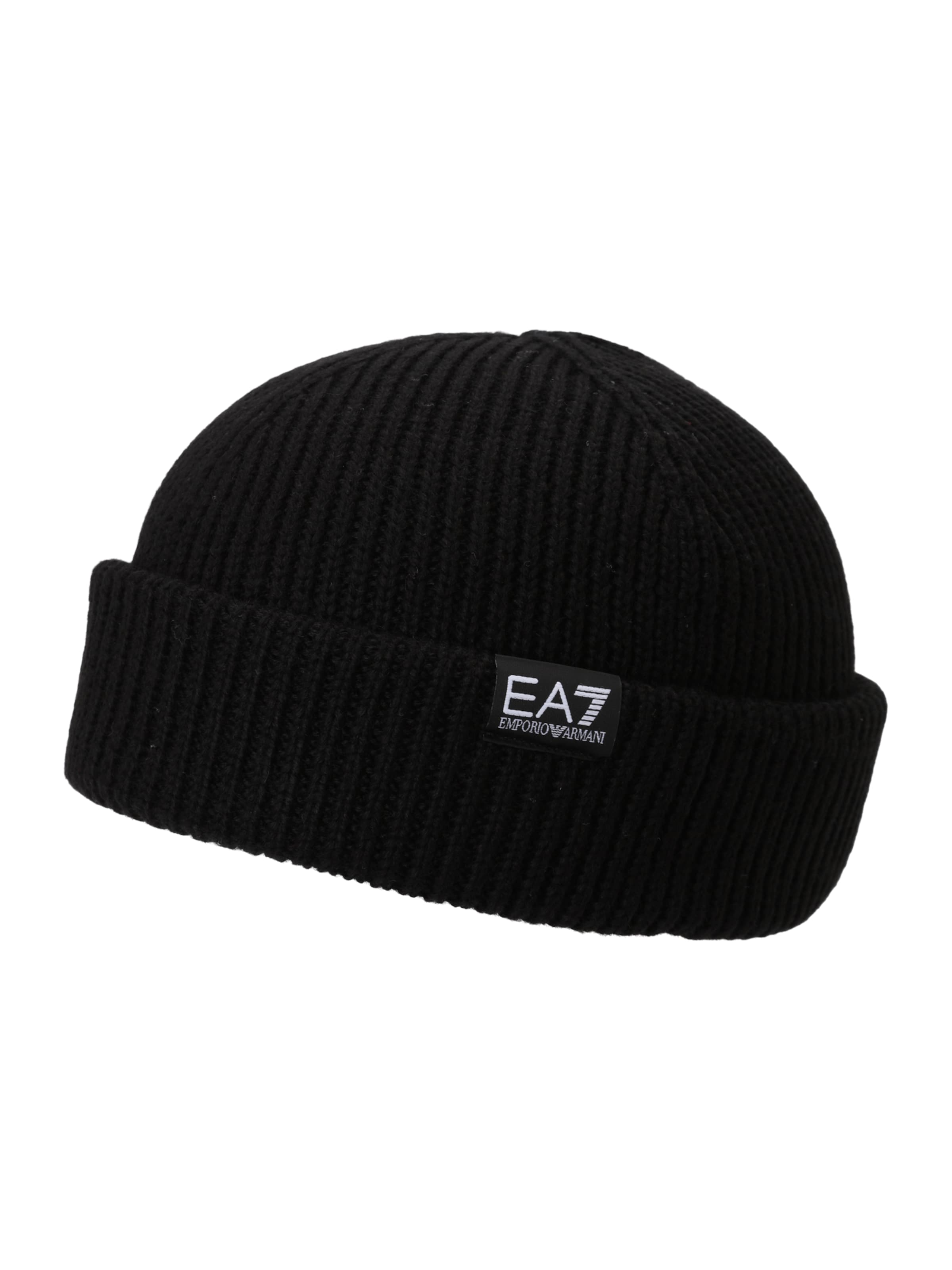 EA7 Emporio ArmaniKapa - crna boja: prednji dio