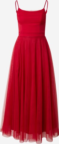 Skirt & Stiletto - Vestido de gala 'Leah' en rojo: frente