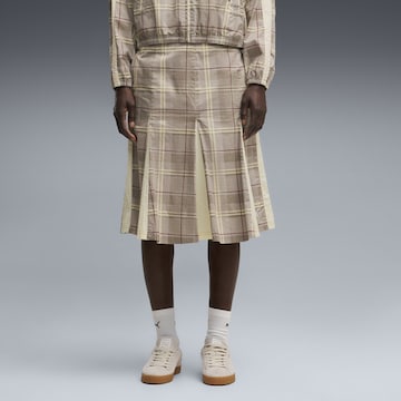 PUMA Rok 'T7 Pleated Tartan' in Beige: voorkant