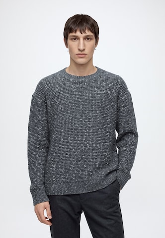 Abercrombie & Fitch Tröja 'ESSENTIAL' i grå: framsida