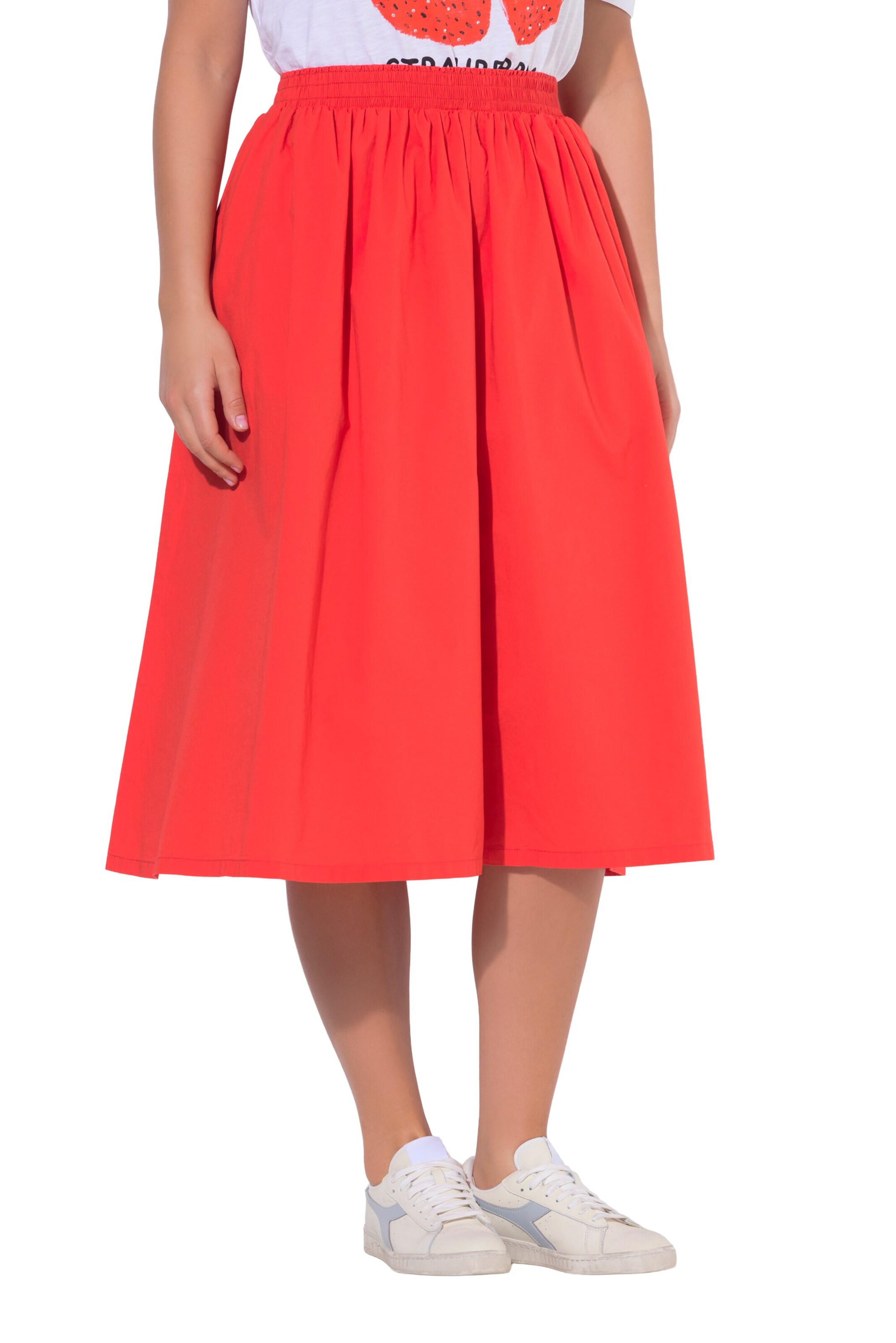 Ulla Popken Rok in Rood: voorkant