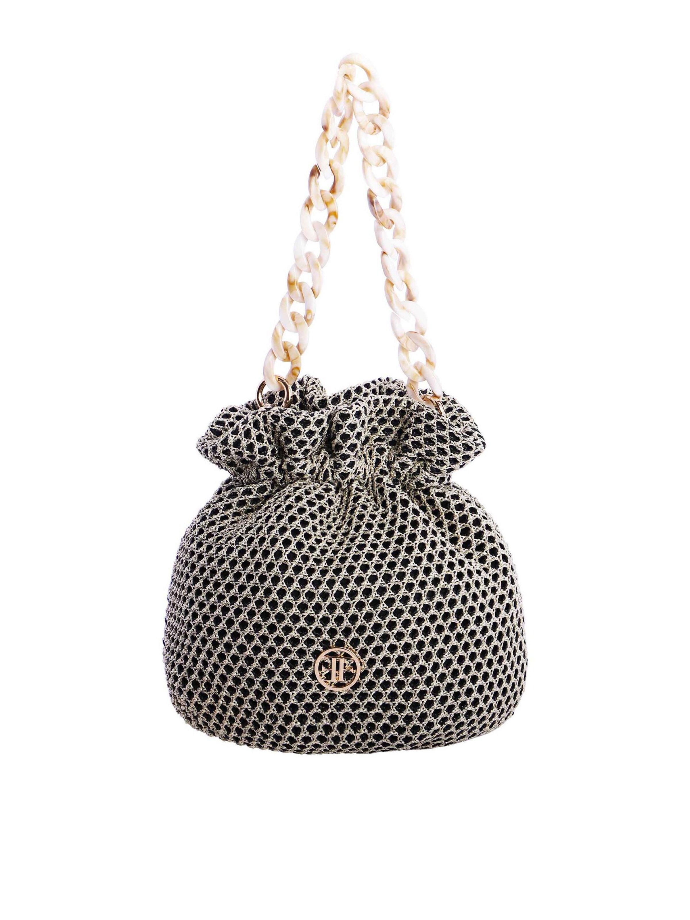 eferri - Bolso saco en negro: frente