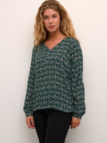 Kaffe - Blusa 'Karina' em verde: frente