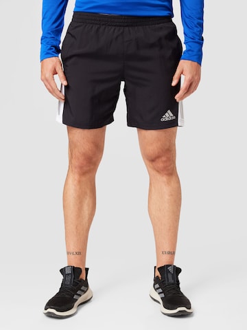 ADIDAS SPORTSWEAR Regular Sports trousers 'Own The Run' in Black: front