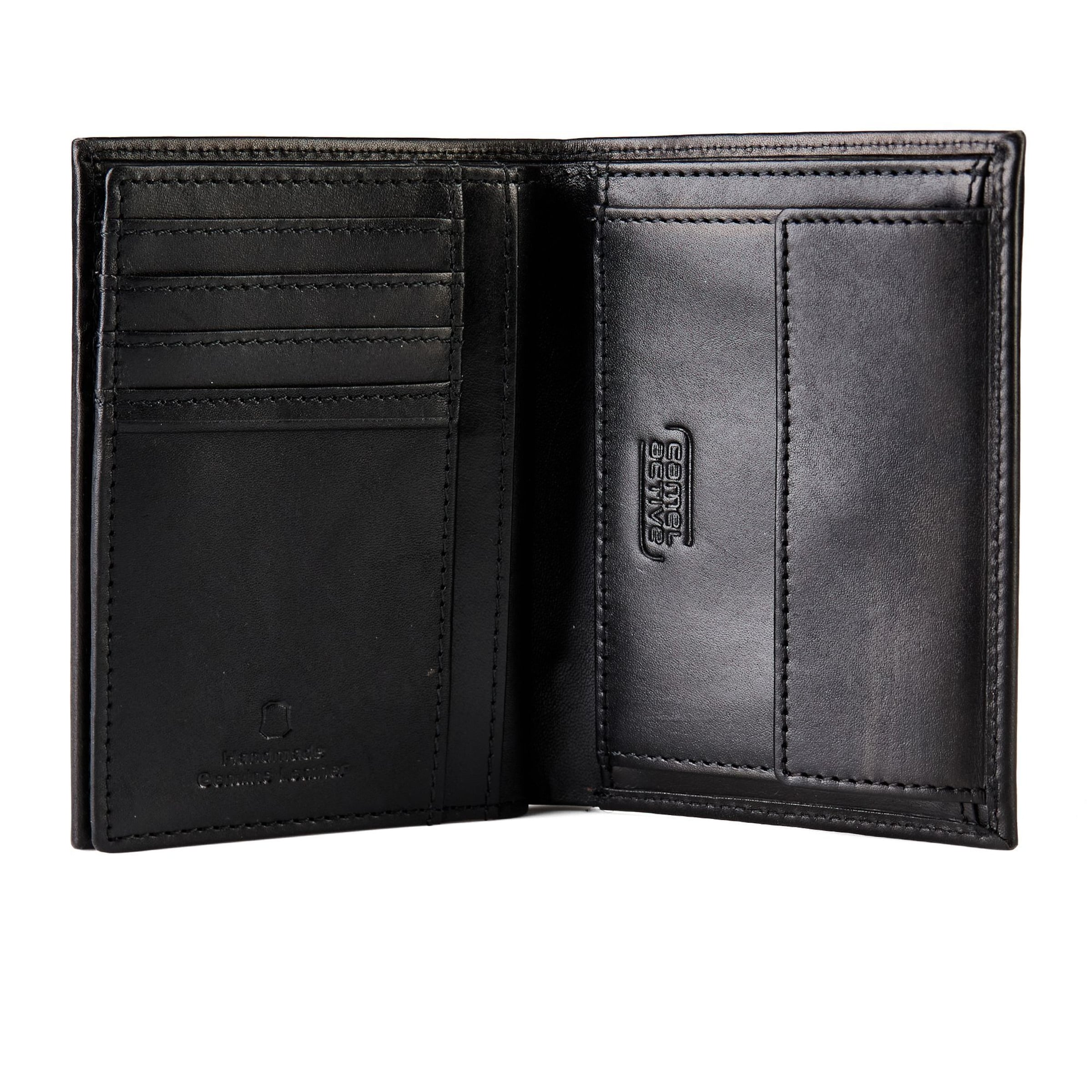 CAMEL ACTIVE Portemonnee 'Wood' in Zwart