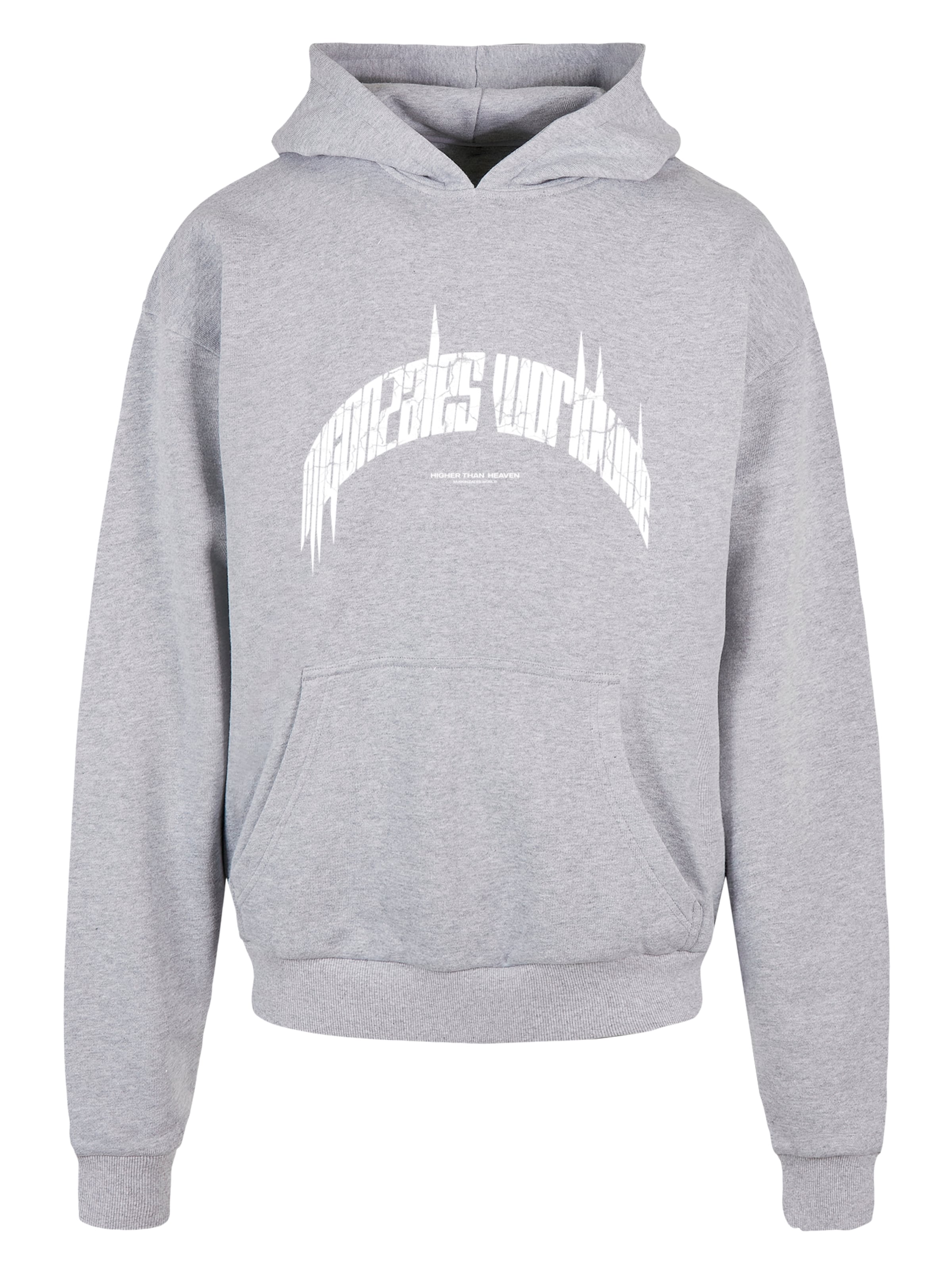 MJ Gonzales Sweatshirt 'Higher Than Heaven V.3' in Grey: front