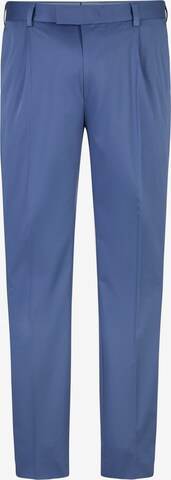 JOOP! Slimfit Bandplooibroek in Blauw: voorkant