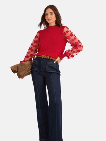 love & roses Sweater in Red: front