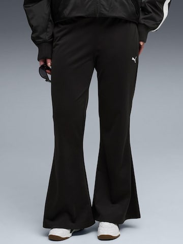 PUMA Regular Sporthose 'Puma Wardrobe Ess Flared Pants'‌ in Schwarz