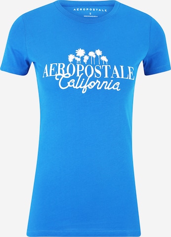 T-shirt AÉROPOSTALE en bleu : devant