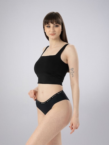 LEAFLETIC Panty 'Leafletic Mid Rise Brief' in Black