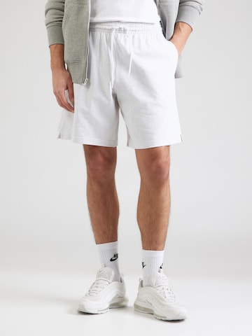 Nike Sportswear Loose fit Pants 'Club' in White: front