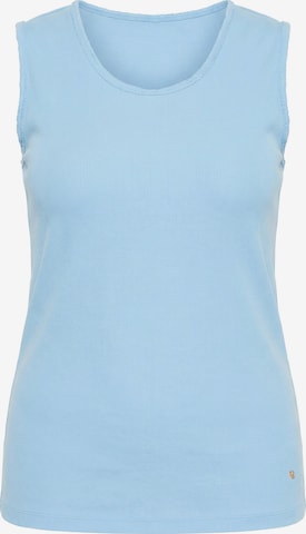 Angel of Style Top in Blue: front