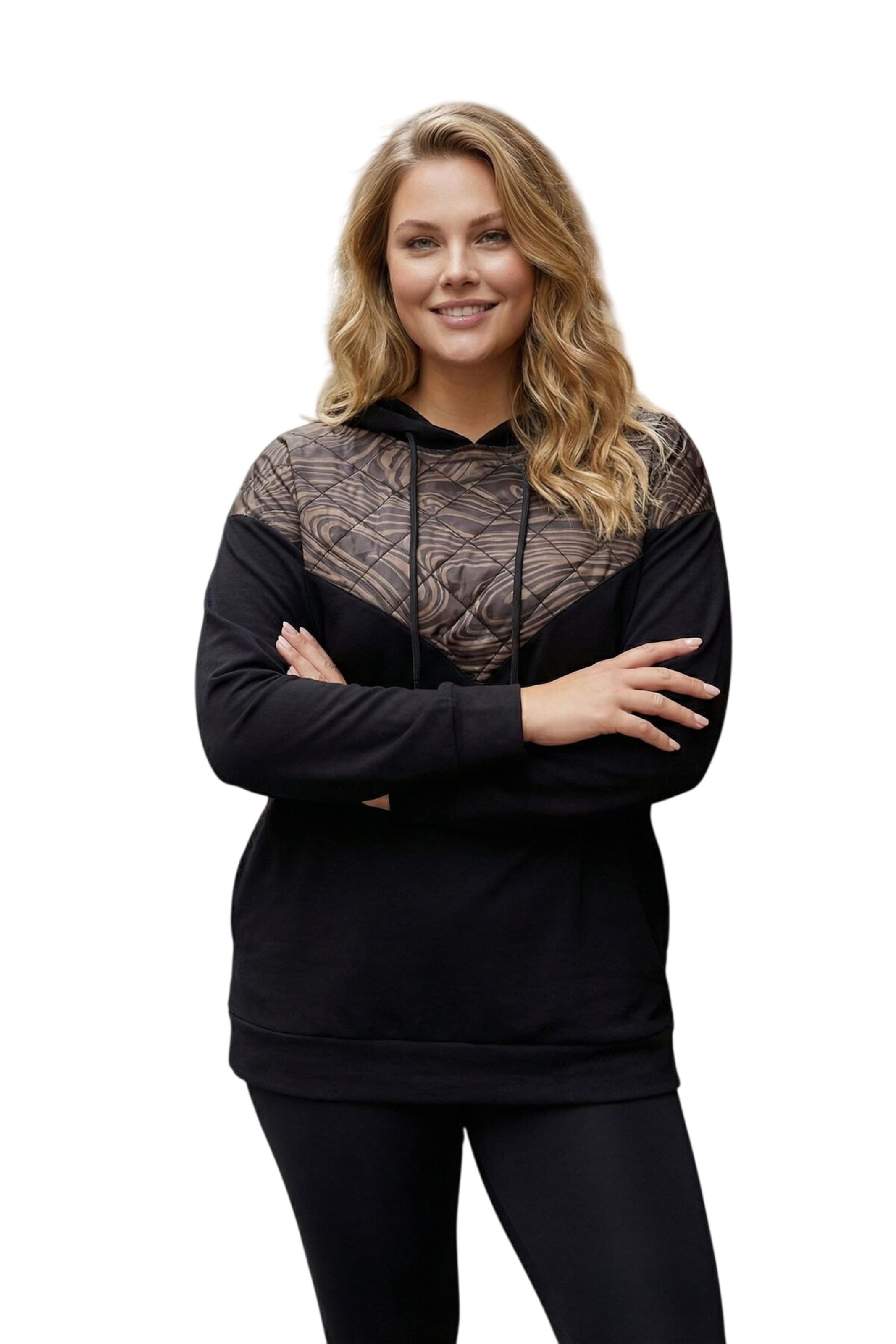 Stil Diva Sweatshirt in Zwart